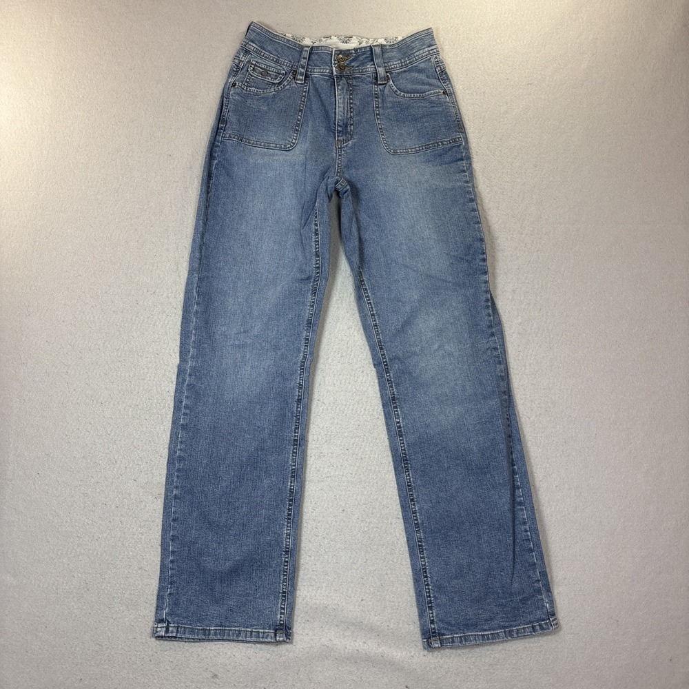 Riders by Lee Jeans Women 8/32 Blue Comfort No-Gap Waistband Bootcut Stretch